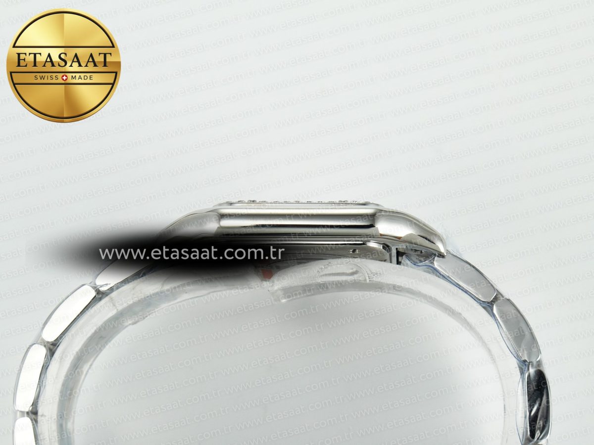 Panthère Secrete Ladies 27mm SS Diamonds Bezel J12F 1:1 Best Edition White Dial on SS Bracelet Ronda Quartz - Görsel 12