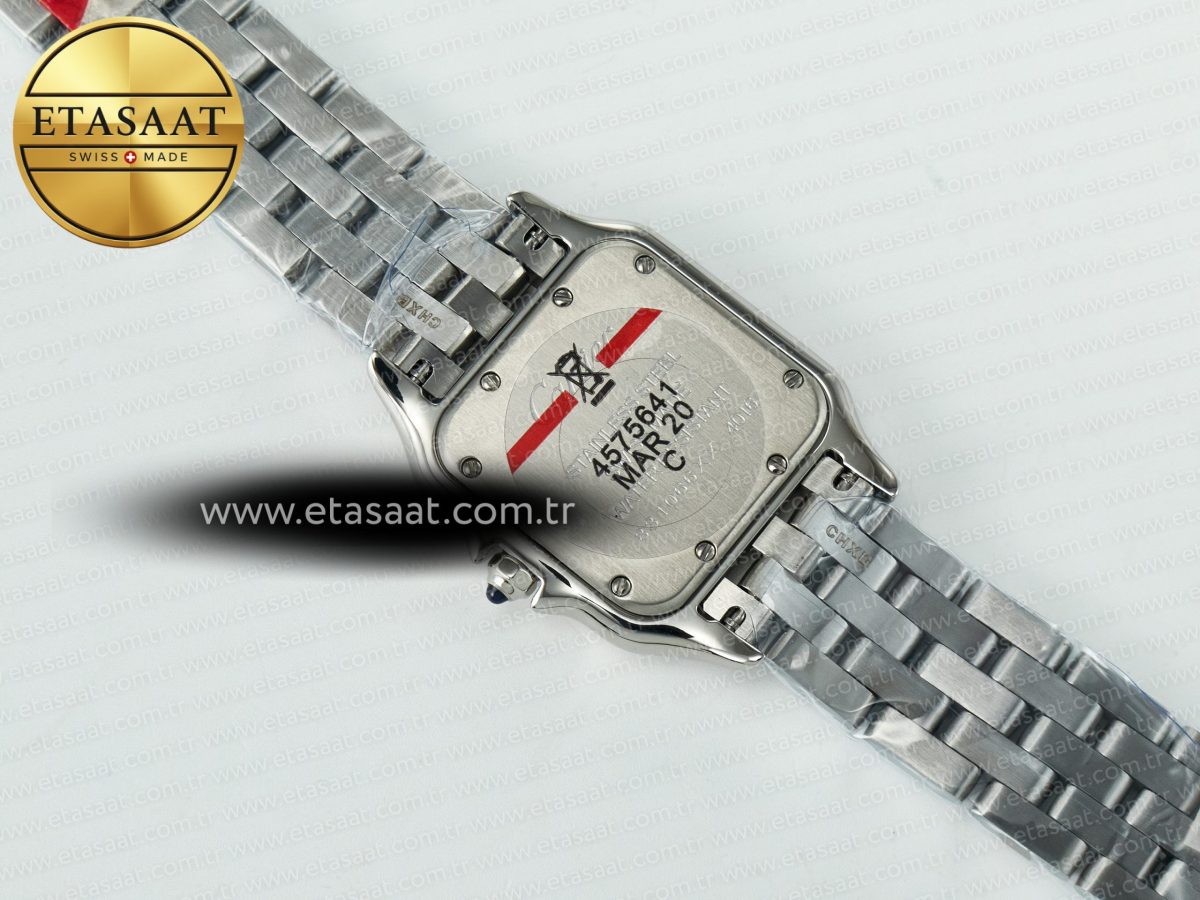 Panthère Secrete Ladies 27mm SS Diamonds Bezel J12F 1:1 Best Edition White Dial on SS Bracelet Ronda Quartz - Görsel 14