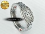 Panthère Secrete Ladies 27mm SS Diamonds Bezel J12F 1:1 Best Edition White Dial on SS Bracelet Ronda Quartz - Görsel 7