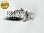 Panthère Secrete Ladies 27mm SS Diamonds Bezel J12F 1:1 Best Edition White Dial on SS Bracelet Ronda Quartz - Görsel 8