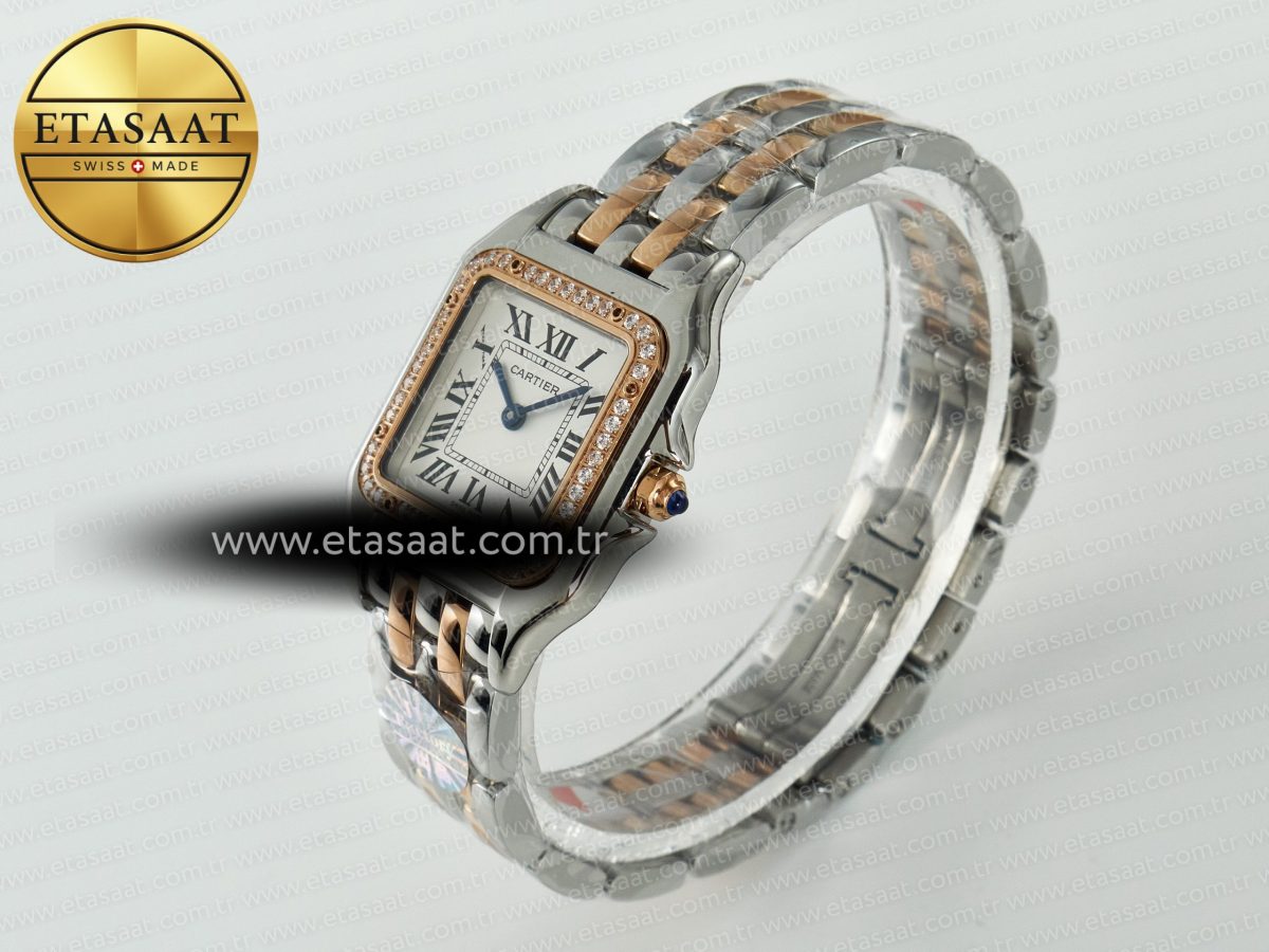 Panthère Secrete Ladies 27mm SS/RG J12F 1:1 Best Edition White Dial on SS/RG Bracelet Ronda Quartz - Görsel 6