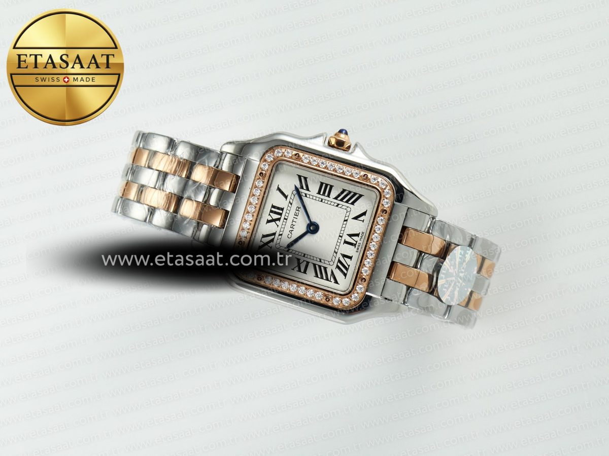Panthère Secrete Ladies 27mm SS/RG J12F 1:1 Best Edition White Dial on SS/RG Bracelet Ronda Quartz - Görsel 9