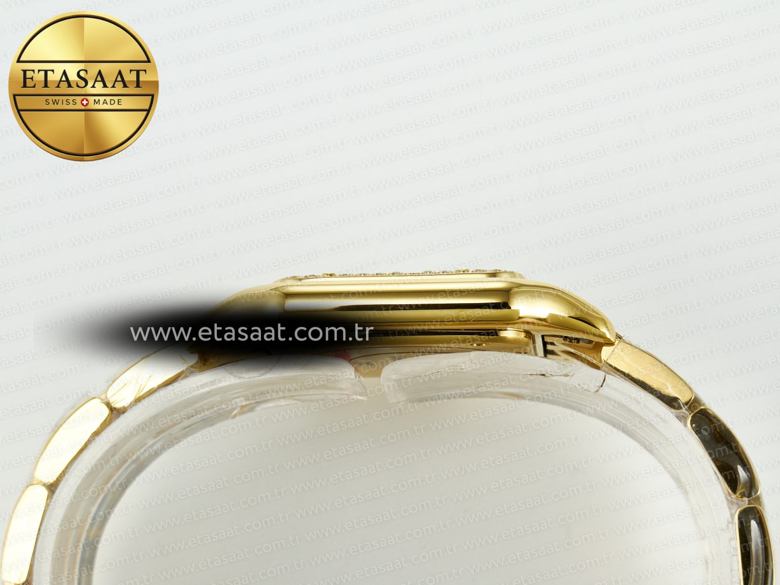 Panthère Secrete Ladies 27mm YG J12F 1:1 Best Edition White Dial Diamonds Bezel on YG Bracelet Ronda Quartz - Görsel 12