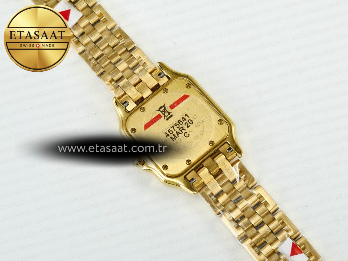 Panthère Secrete Ladies 27mm YG J12F 1:1 Best Edition White Dial Diamonds Bezel on YG Bracelet Ronda Quartz - Görsel 14
