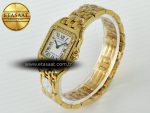 Panthère Secrete Ladies 27mm YG J12F 1:1 Best Edition White Dial Diamonds Bezel on YG Bracelet Ronda Quartz - Görsel 6