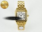 Panthère Secrete Ladies 27mm YG J12F 1:1 Best Edition White Dial on YG Bracelet Ronda Quartz - Görsel 4
