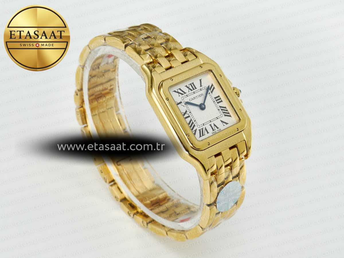 Panthère Secrete Ladies 27mm YG J12F 1:1 Best Edition White Dial on YG Bracelet Ronda Quartz - Görsel 7