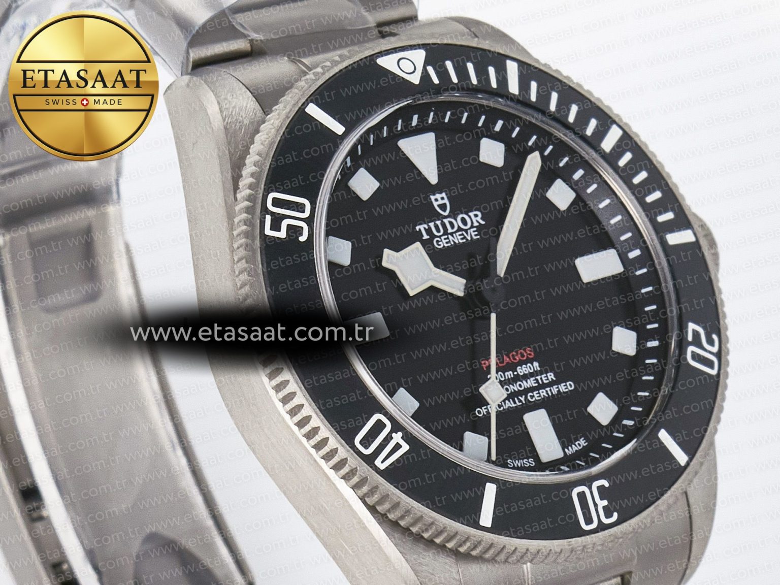 Pelagos M25407N-0001 39mm Black Ceramic Ti ZF 1:1 Best Edition Black Dial on Titanium Bracelet A2824 v2 - Görsel 5