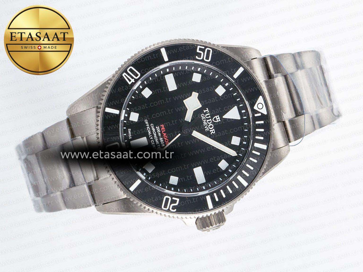 Pelagos M25407N-0001 39mm Black Ceramic Ti ZF 1:1 Best Edition Black Dial on Titanium Bracelet A2824 v2 - Görsel 8