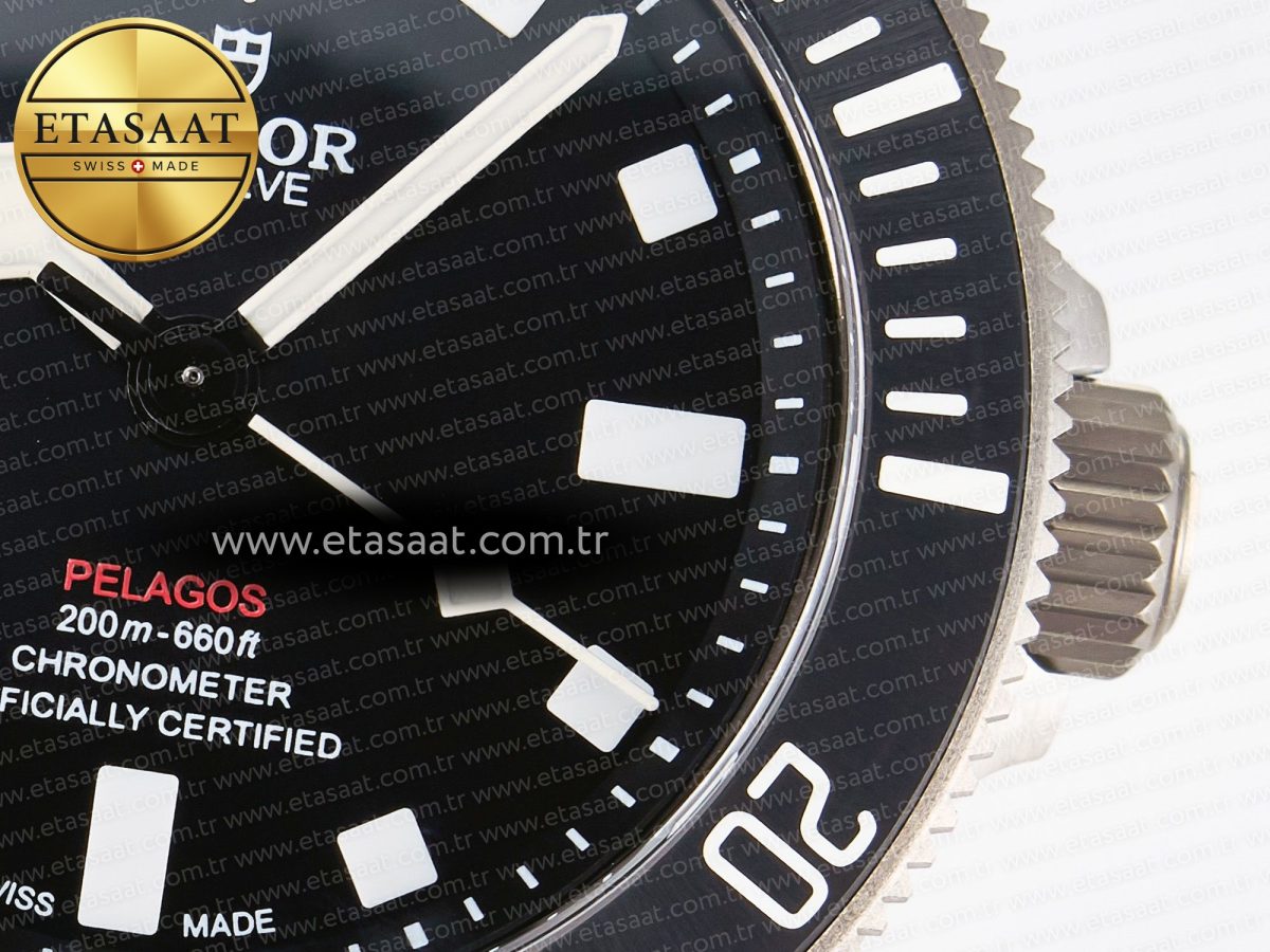 Pelagos M25407N-0001 39mm Black Ceramic Ti ZF 1:1 Best Edition Black Dial on Titanium Bracelet A2824 - Görsel 11