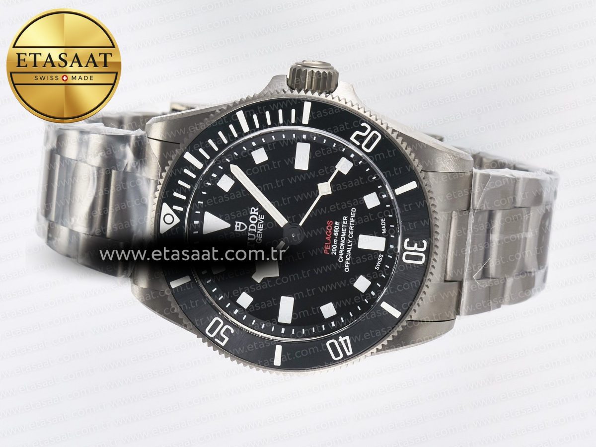 Pelagos M25407N-0001 39mm Black Ceramic Ti ZF 1:1 Best Edition Black Dial on Titanium Bracelet A2824 - Görsel 9