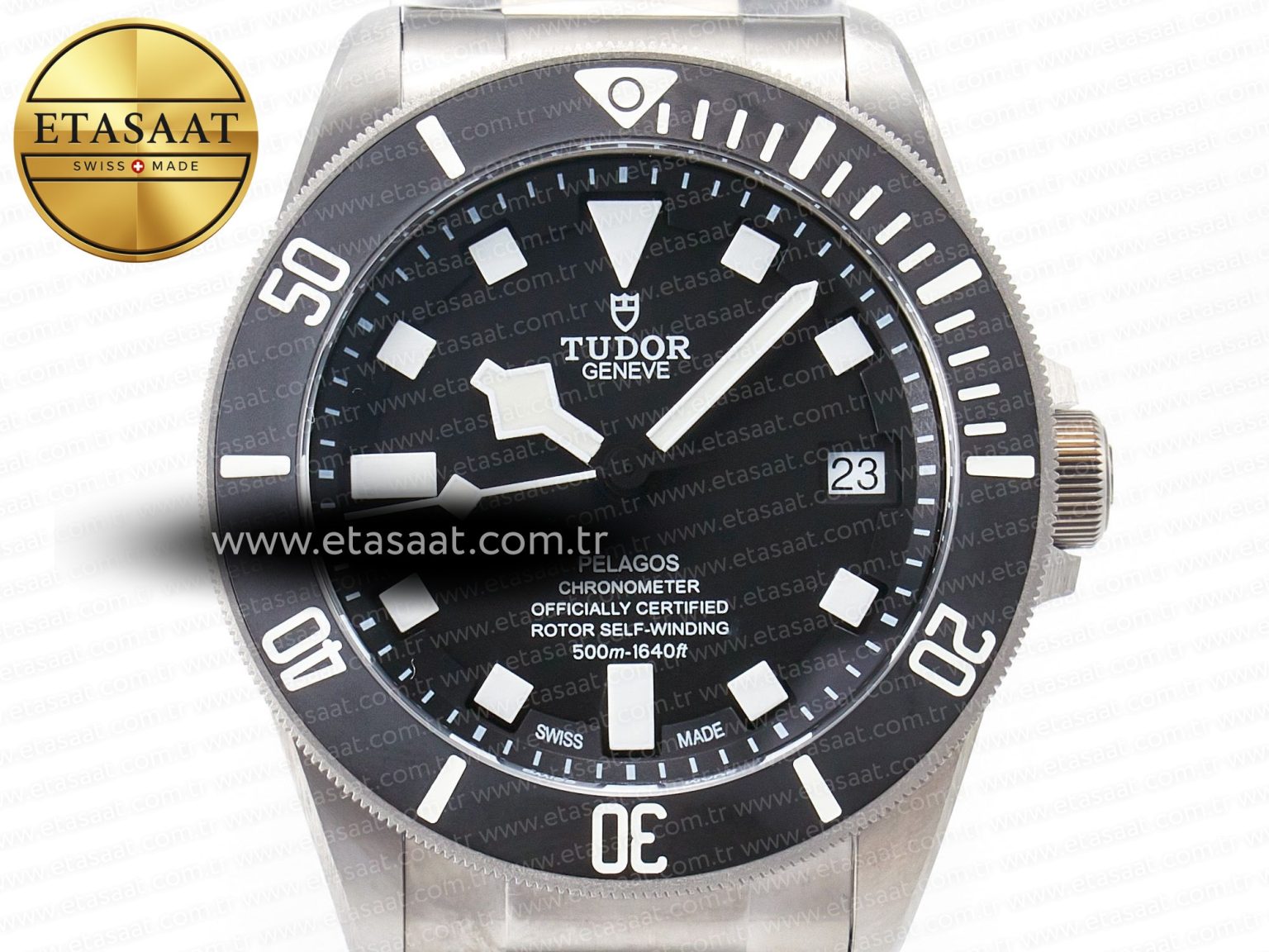 Pelagos Titanium Black Ceramic XF 1:1 Best Edition Black Dial on Titanium Bracelet A2824 - Görsel 4
