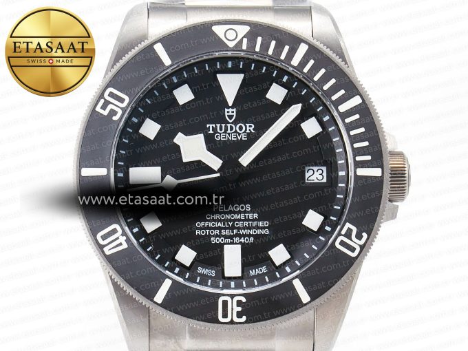 Pelagos Titanium Black Ceramic XF 1:1 Best Edition Black Dial on Titanium Bracelet A2824 - Görsel 4