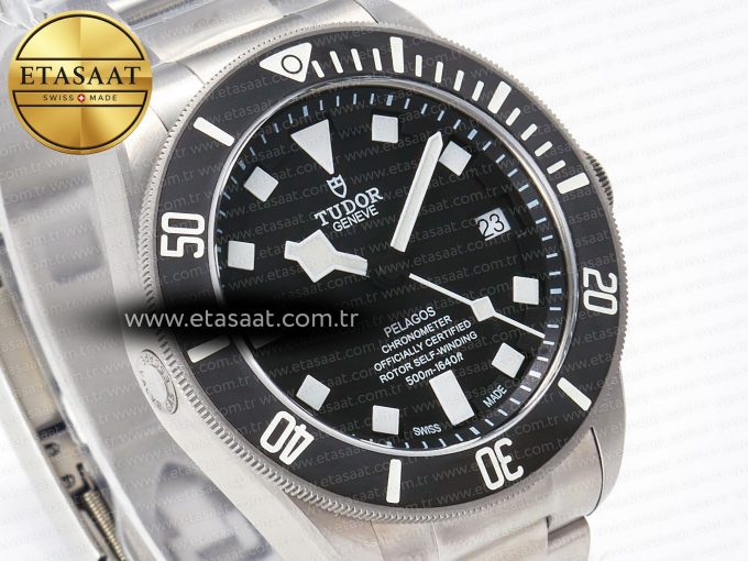 Pelagos Titanium Black Ceramic XF 1:1 Best Edition Black Dial on Titanium Bracelet A2824 - Görsel 5