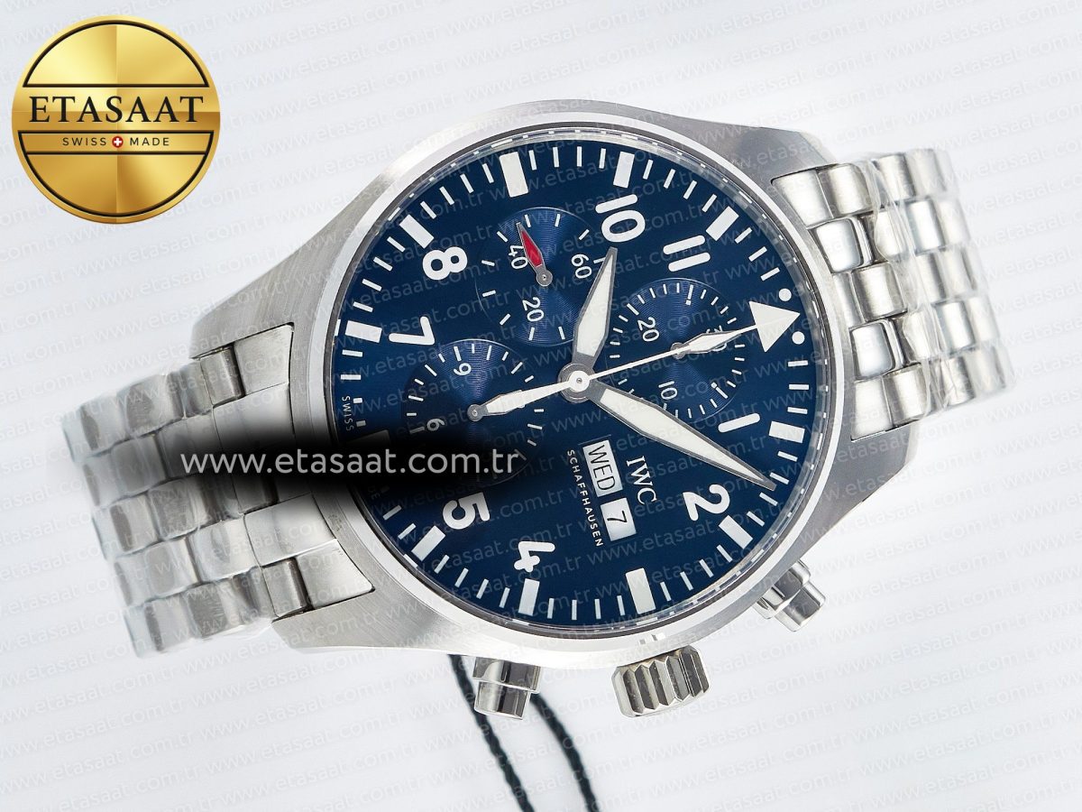 Pilot Chrono IW377717 “Le Petit Prince” 2016 ZF 1:1 Best Edition on New SS Bracelet A7750 - Görsel 8