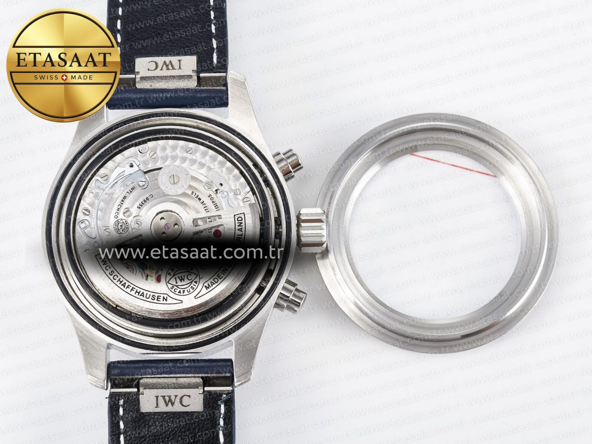 Pilot’s Watch IW388102 BLSF 1:1 Best Edition Performance Chronograph 41mm SS Blue Dial On Blue Rubber Strap A7750 to 69385 - Görsel 19