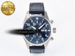 Pilot’s Watch IW388102 BLSF 1:1 Best Edition Performance Chronograph 41mm SS Blue Dial On Blue Rubber Strap A7750 to 69385 - Görsel 3