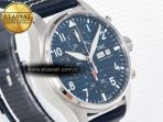 Pilot’s Watch IW388102 BLSF 1:1 Best Edition Performance Chronograph 41mm SS Blue Dial On Blue Rubber Strap A7750 to 69385 - Görsel 5
