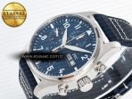 Pilot’s Watch IW388102 BLSF 1:1 Best Edition Performance Chronograph 41mm SS Blue Dial On Blue Rubber Strap A7750 to 69385 - Görsel 6