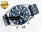 Pilot’s Watch IW388102 BLSF 1:1 Best Edition Performance Chronograph 41mm SS Blue Dial On Blue Rubber Strap A7750 to 69385 - Görsel 8