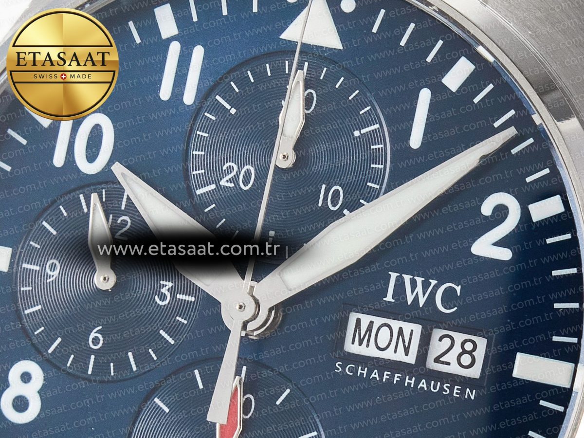 Pilot’s Watch IW388102 BLSF 1:1 Best Edition Performance Chronograph 41mm SS Blue Dial On Stainless steel bracelet A7750 to 69385 - Görsel 10