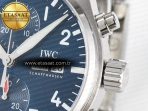 Pilot’s Watch IW388102 BLSF 1:1 Best Edition Performance Chronograph 41mm SS Blue Dial On Stainless steel bracelet A7750 to 69385 - Görsel 11
