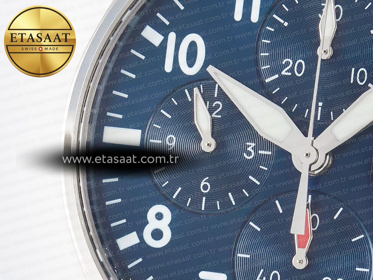 Pilot’s Watch IW388102 BLSF 1:1 Best Edition Performance Chronograph 41mm SS Blue Dial On Stainless steel bracelet A7750 to 69385 - Görsel 13