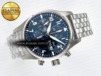 Pilot’s Watch IW388102 BLSF 1:1 Best Edition Performance Chronograph 41mm SS Blue Dial On Stainless steel bracelet A7750 to 69385 - Görsel 8