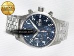 Pilot’s Watch IW388102 BLSF 1:1 Best Edition Performance Chronograph 41mm SS Blue Dial On Stainless steel bracelet A7750 to 69385 - Görsel 9