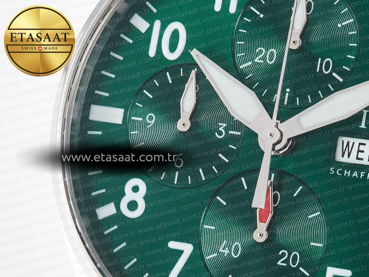 IWC Pilot’s Watch IW388104 BLSF Green Dial - Görsel 13