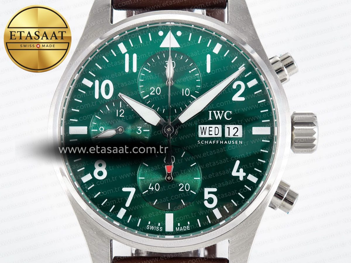 IWC Pilot’s Watch IW388104 BLSF Green Dial - Görsel 4