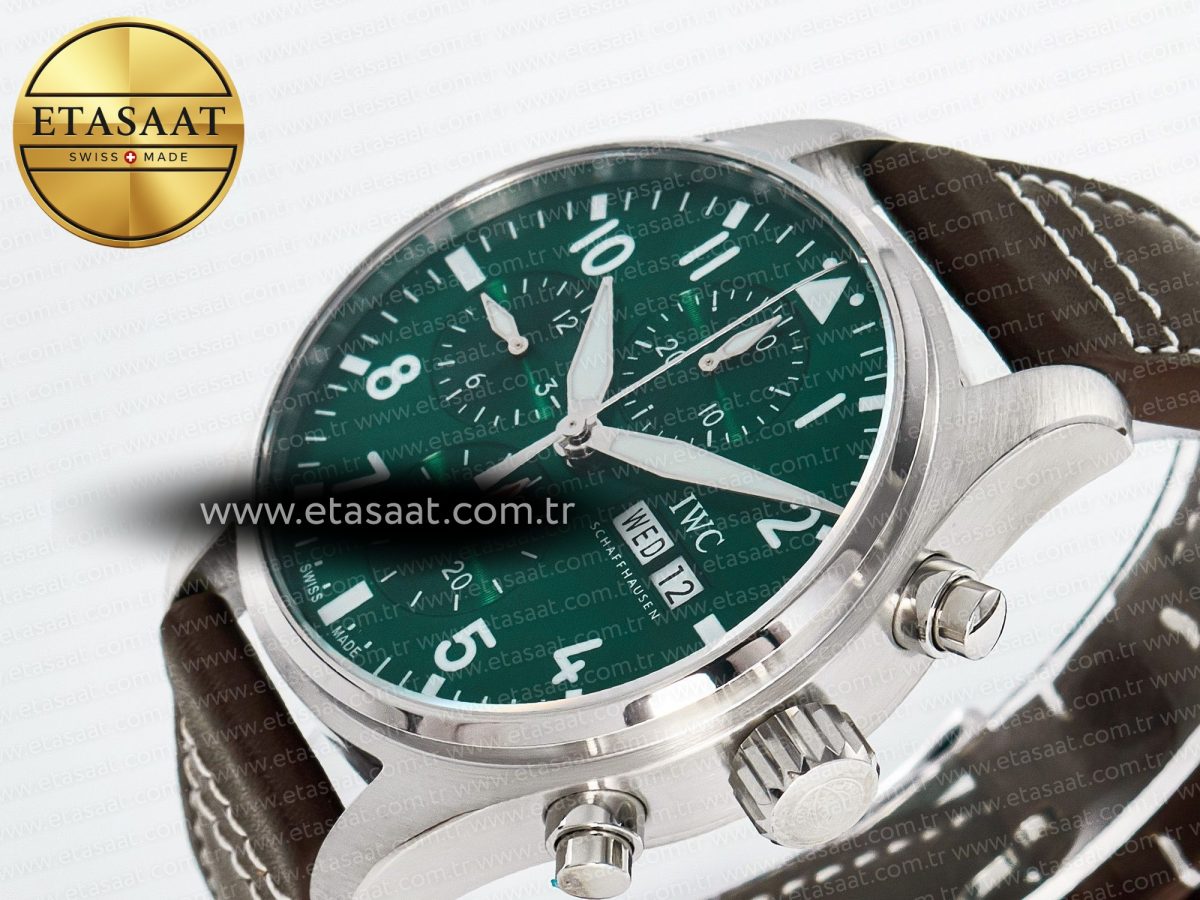 IWC Pilot’s Watch IW388104 BLSF Green Dial - Görsel 6