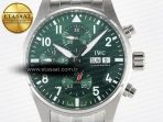 Pilot’s Watch IW388104 BLSF 1:1 Best Edition Performance Chronograph 41mm SS Green Dial On Stainless steel bracelet A7750 to 69385 - Görsel 4
