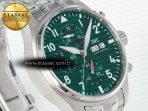 Pilot’s Watch IW388104 BLSF 1:1 Best Edition Performance Chronograph 41mm SS Green Dial On Stainless steel bracelet A7750 to 69385 - Görsel 5