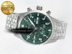 Pilot’s Watch IW388104 BLSF 1:1 Best Edition Performance Chronograph 41mm SS Green Dial On Stainless steel bracelet A7750 to 69385 - Görsel 9