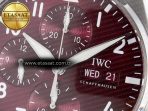 Pilot’s Watch IW388107 BLSF 1:1 Best Edition Performance Chronograph 41mm Chinese New Year Special Edition SS Red Dial On Black Rubber Strap A7750 to 69385 - Görsel 10
