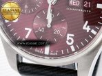 Pilot’s Watch IW388107 BLSF 1:1 Best Edition Performance Chronograph 41mm Chinese New Year Special Edition SS Red Dial On Black Rubber Strap A7750 to 69385 - Görsel 12