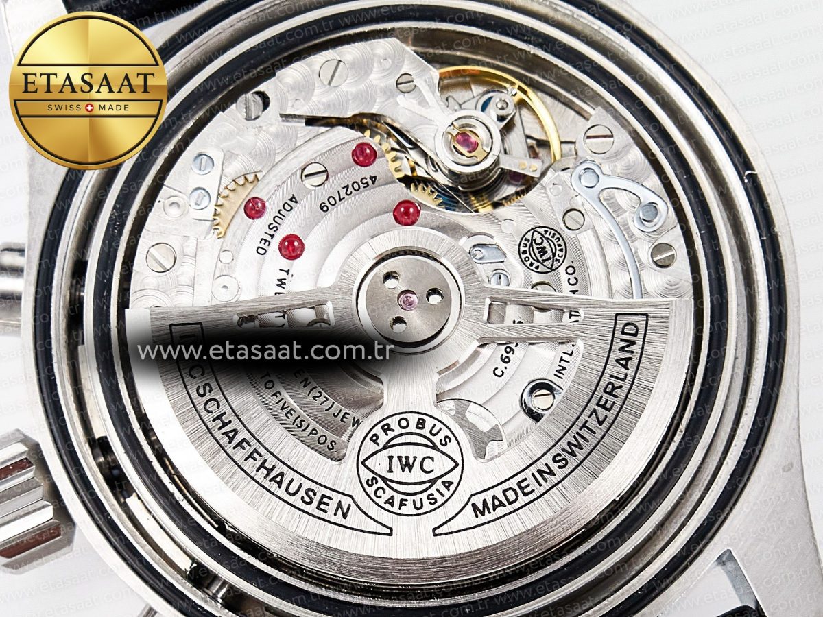 Pilot’s Watch IW388107 BLSF 1:1 Best Edition Performance Chronograph 41mm Chinese New Year Special Edition SS Red Dial On Black Rubber Strap A7750 to 69385 - Görsel 21