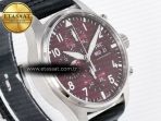 Pilot’s Watch IW388107 BLSF 1:1 Best Edition Performance Chronograph 41mm Chinese New Year Special Edition SS Red Dial On Black Rubber Strap A7750 to 69385 - Görsel 5
