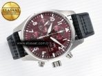 Pilot’s Watch IW388107 BLSF 1:1 Best Edition Performance Chronograph 41mm Chinese New Year Special Edition SS Red Dial On Black Rubber Strap A7750 to 69385 - Görsel 8