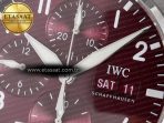 Pilot’s Watch IW388107 BLSF 1:1 Best Edition Performance Chronograph 41mm Chinese New Year Special Edition SS Red Dial On Stainless steel bracelet A7750 to 69385 - Görsel 10