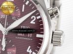 Pilot’s Watch IW388107 BLSF 1:1 Best Edition Performance Chronograph 41mm Chinese New Year Special Edition SS Red Dial On Stainless steel bracelet A7750 to 69385 - Görsel 11
