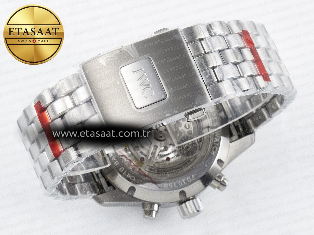 Pilot’s Watch IW388107 BLSF 1:1 Best Edition Performance Chronograph 41mm Chinese New Year Special Edition SS Red Dial On Stainless steel bracelet A7750 to 69385 - Görsel 17