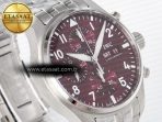 Pilot’s Watch IW388107 BLSF 1:1 Best Edition Performance Chronograph 41mm Chinese New Year Special Edition SS Red Dial On Stainless steel bracelet A7750 to 69385 - Görsel 5