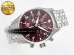 Pilot’s Watch IW388107 BLSF 1:1 Best Edition Performance Chronograph 41mm Chinese New Year Special Edition SS Red Dial On Stainless steel bracelet A7750 to 69385 - Görsel 8