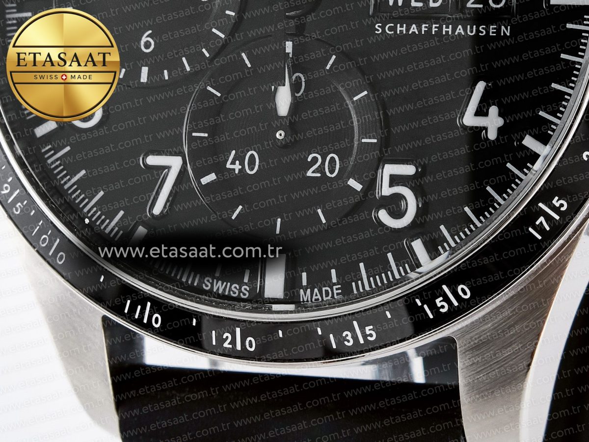 Pilot’s Watch IW388305 BLSF 1:1 Best Edition Performance Chronograph 41mm Mercedes-AMG F1 Team SS Black Dial On Black EasX-CHANGE System Rubber Strap A7750 to 69385 - Görsel 12