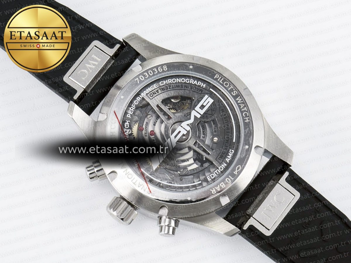 Pilot’s Watch IW388305 BLSF 1:1 Best Edition Performance Chronograph 41mm Mercedes-AMG F1 Team SS Black Dial On Black EasX-CHANGE System Rubber Strap A7750 to 69385 - Görsel 18