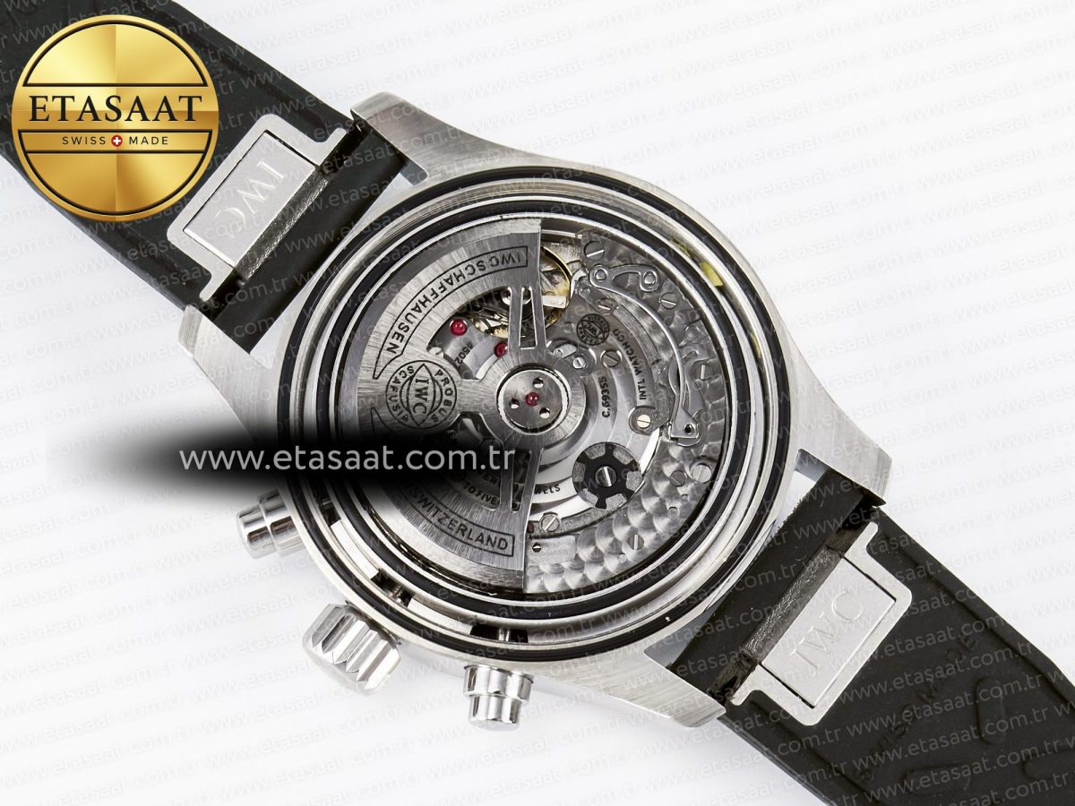 Pilot’s Watch IW388305 BLSF 1:1 Best Edition Performance Chronograph 41mm Mercedes-AMG F1 Team SS Black Dial On Black EasX-CHANGE System Rubber Strap A7750 to 69385 - Görsel 20