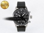 Pilot’s Watch IW388305 BLSF 1:1 Best Edition Performance Chronograph 41mm Mercedes-AMG F1 Team SS Black Dial On Black EasX-CHANGE System Rubber Strap A7750 to 69385 - Görsel 3