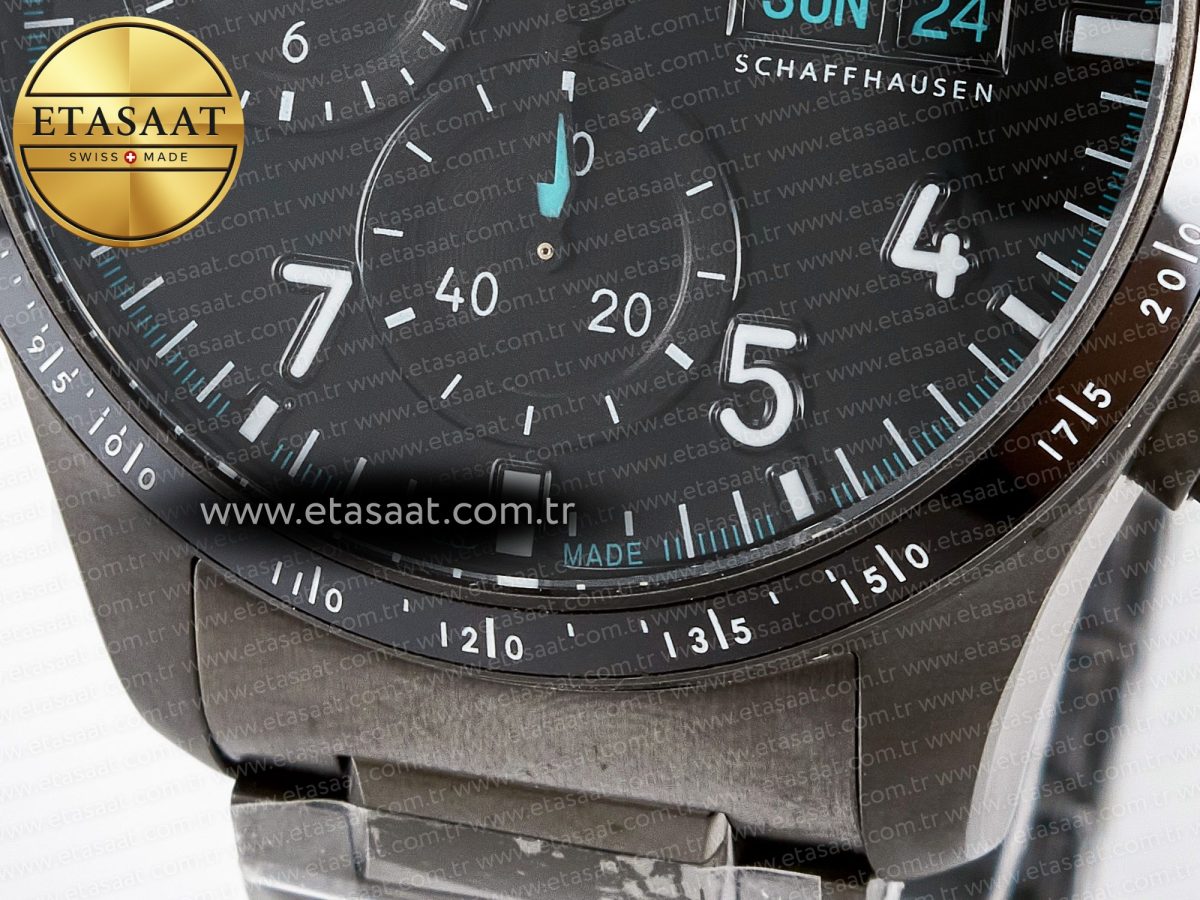 Pilot’s Watch IW388307 BLSF 1:1 Best Edition Performance Chronograph 41mm Mercedes-AMG F1 Team SS Black Dial On Black EasX-CHANGE System Ceramic Strap A7750 to 69385 - Görsel 12